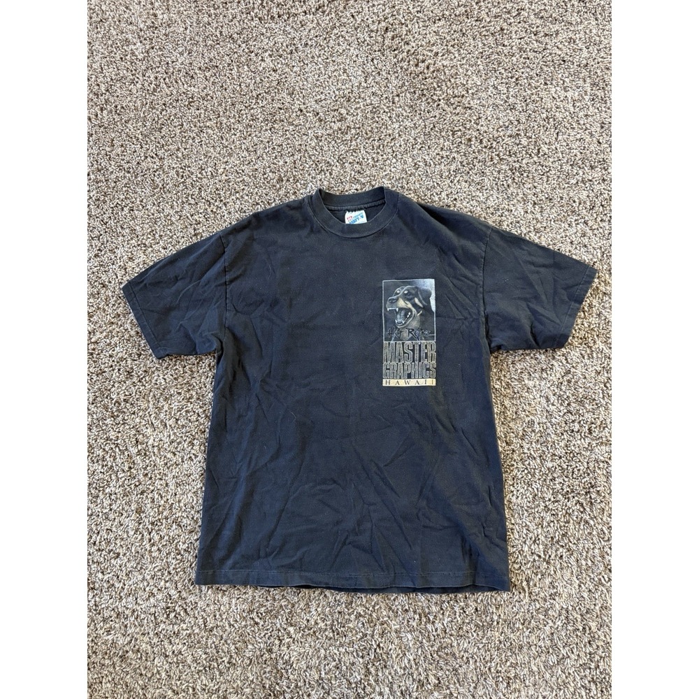 Vintage Master Graphics Hawaii Street Dogs Weiler Shirt Adult L USA 90s